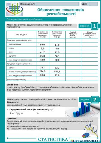 2.3. Обчислення показників рентабельності-2 (ПР 18)