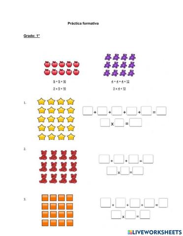 Multiplicación mediante sumas