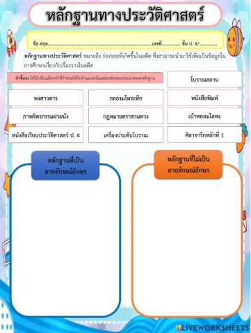 หลักฐานทางประวัติศาสตร์