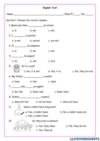 English Test