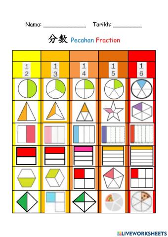 一年级数学分数