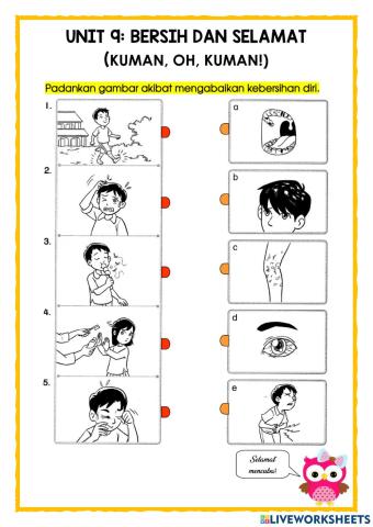 P.Kesihatan Tahun 1: Kuman, Oh, Kuman! (Latihan 1)