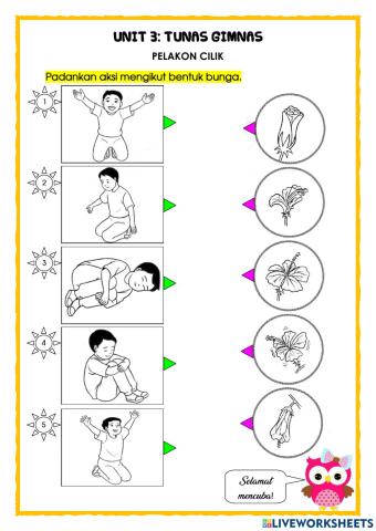 P.Jasmani Thn 1: Pelakon Cilik (Unit 3) Latihan 1