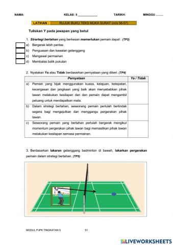 51 strategi bertahan beregu