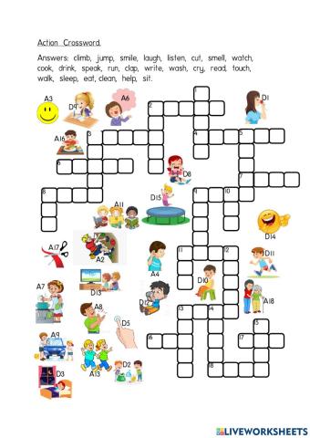 Action Crossword