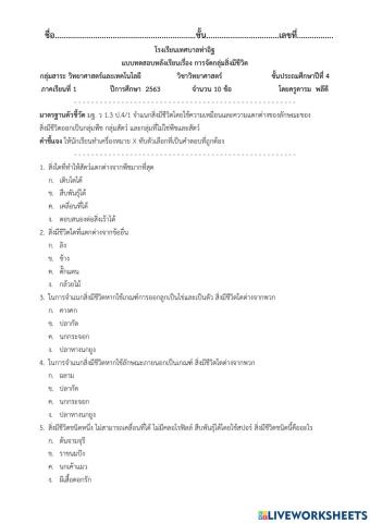 แบบฝึกหัดท้ายบทที่ 1