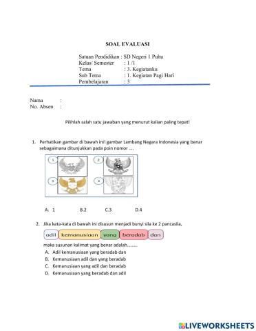 Soal Evaluasi