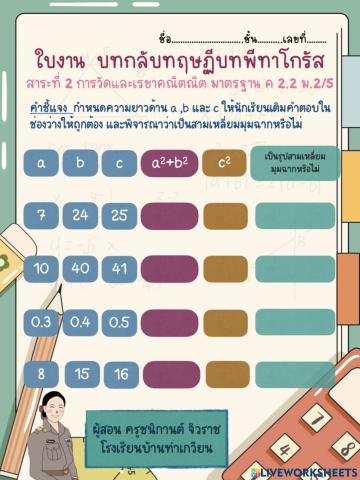 ทฤษฎีบทพีทาโกรัส