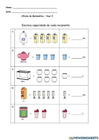 Medidas de capacidade