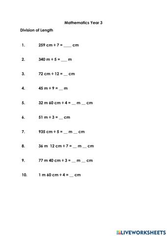 Division of Length