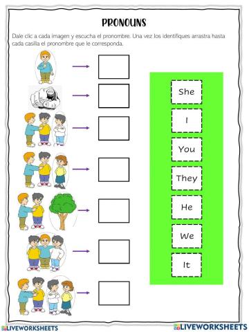 Subject pronouns