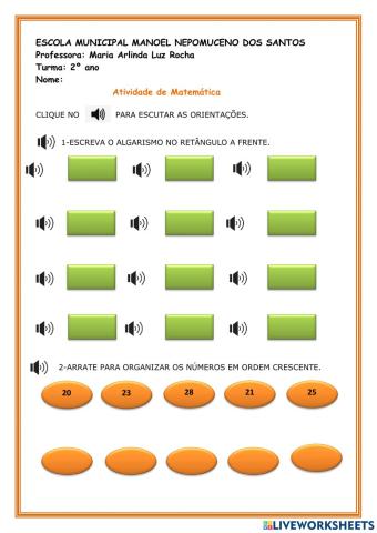 Atividade de matematica