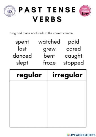 4th-grade Past Tense Worksheet