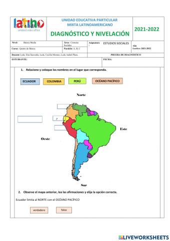 Evaluación  - ecuador