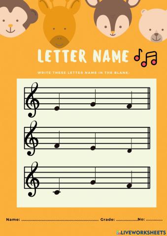 Letter names