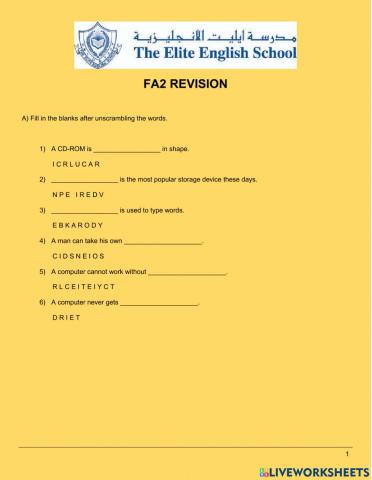 FA2-Revision