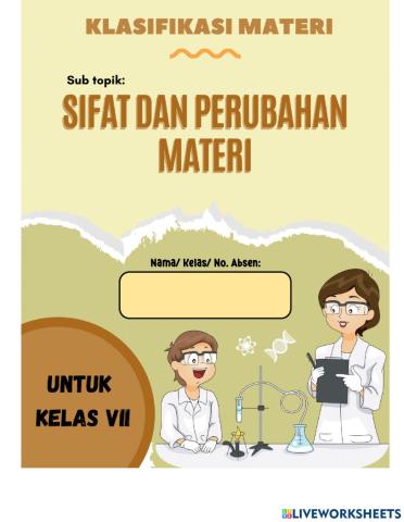 E-LKPD Sifat dan Perubahan Kimia Fisika