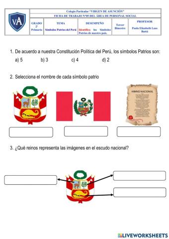 Los Símbolos Patrios del Perú