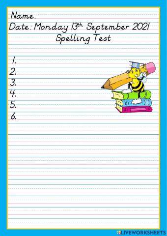 Spelling Test