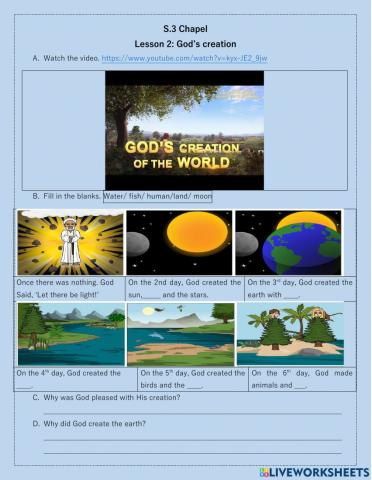 S.3 Creation worksheet