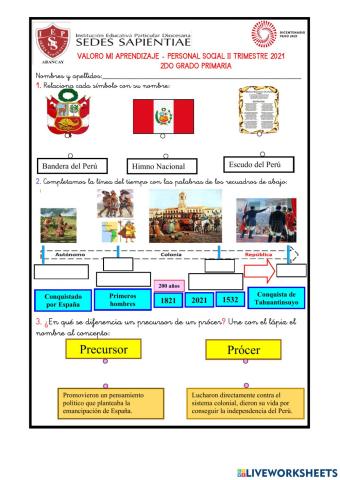 Valoro mi aprendizaje - personal social - ii trimestre 2021