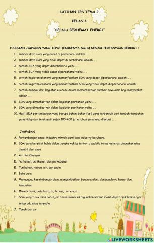 Ips tema 2 SELALU BERHEMAT ENERGI