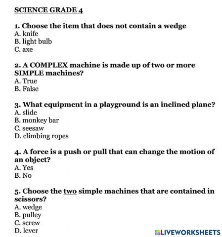 Science 4 week 2