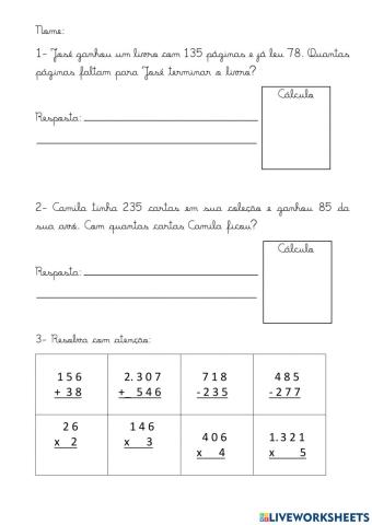 Revisão Matemática