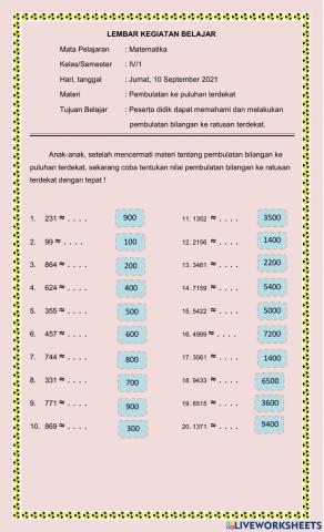 Lembar kegiatan belajar