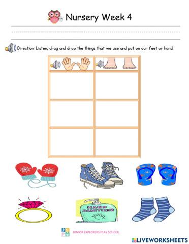 Nursery Summative Assessment Week 4