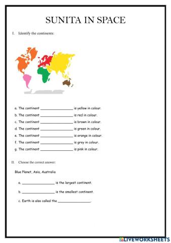 Ncert sunita in space