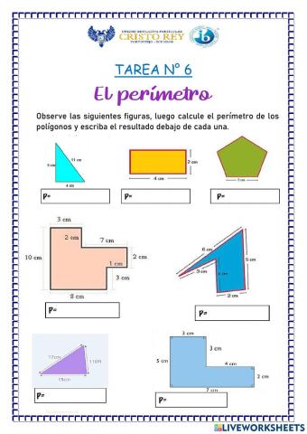 El perímetro de los polígonos