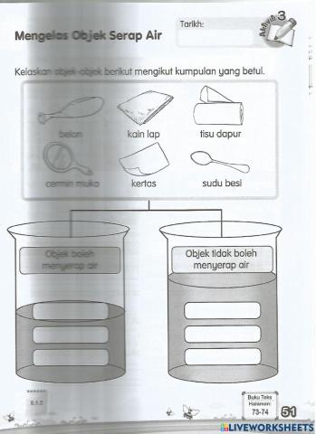 Penyerapan Sains Tahun 1