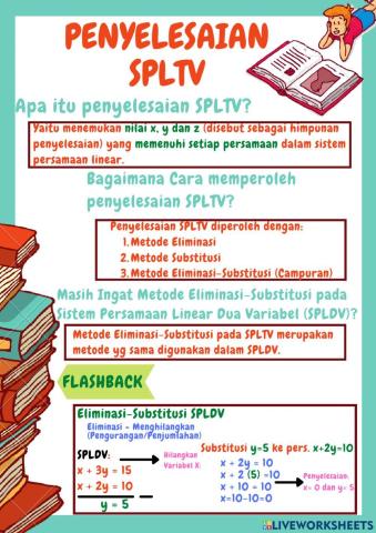 Modul+LKPD Penyelesaian SPLTV (eliminasi substitusi)