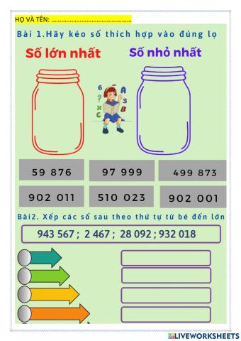 So sánh các số có nhiều chữ số