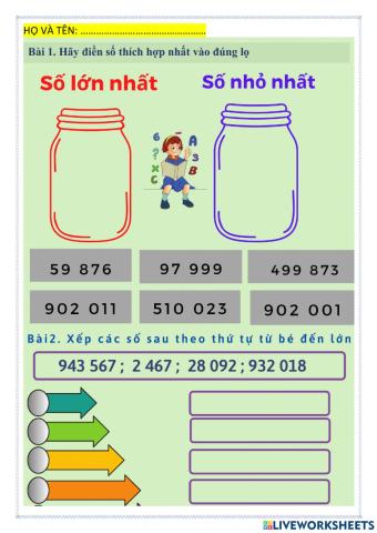 Các số có sáu chữ số