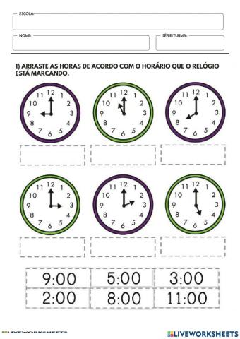 Horas exatas