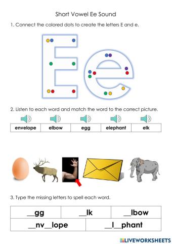 Short Vowel Ee Sound