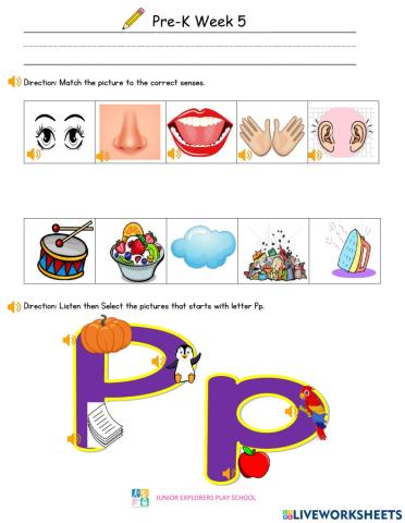 Pre-K Summative Assessment Week 4