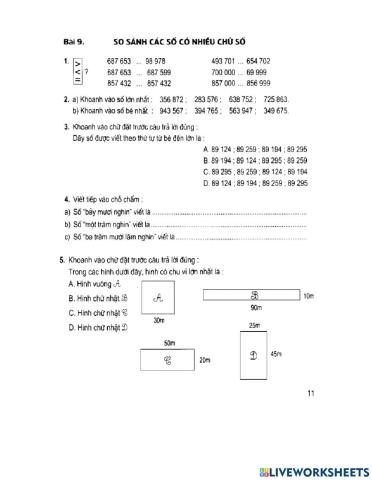 Bài 9 BTT lớp 4