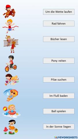 Wortschatz zum Thema -Sommer-