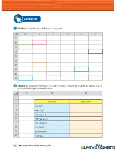 Formulas de Excel