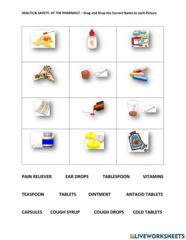 At the Pharmacy - What's the Medicine? Ex.3