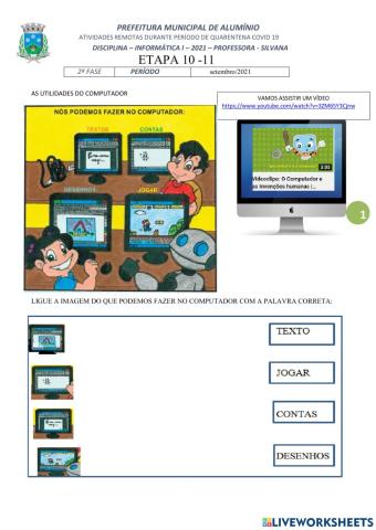 Utilidade do computador e seu alimento