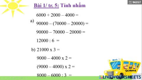 Toán: Ôn tập các số đến 100 000 (tt)