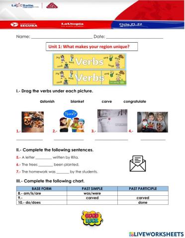 1st Verbs Quiz