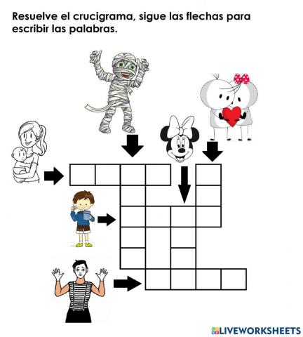 Tema 1, Actividad 1. Crucigrama letra M