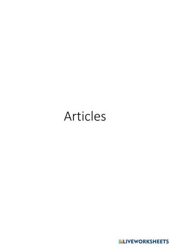 Articles