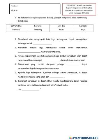 Kepentingan Lagu Kebangsaan sebagai Simbol Perpaduan