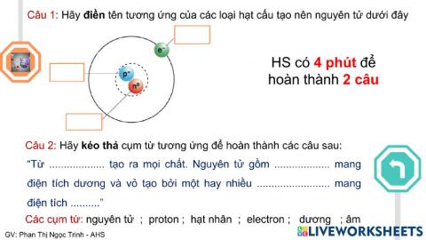 Cấu tạo nguyên tử